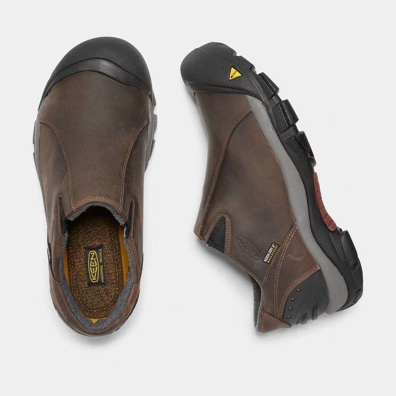 Keen Brixen Waterproof Kısa - Erkek Slip-on Ayakkabı - Kahverengi - Türkiye (852316GVS)